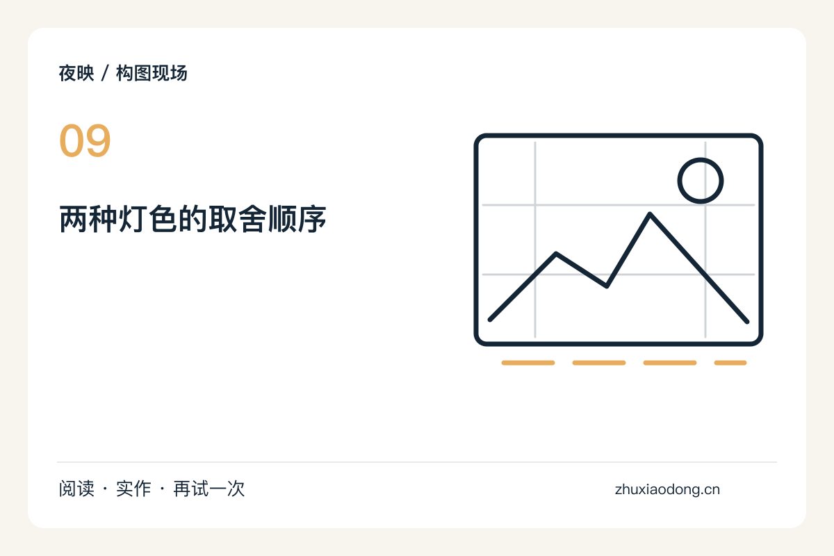 只保留红与蓝两种灯色，画面会少掉什么主题图解