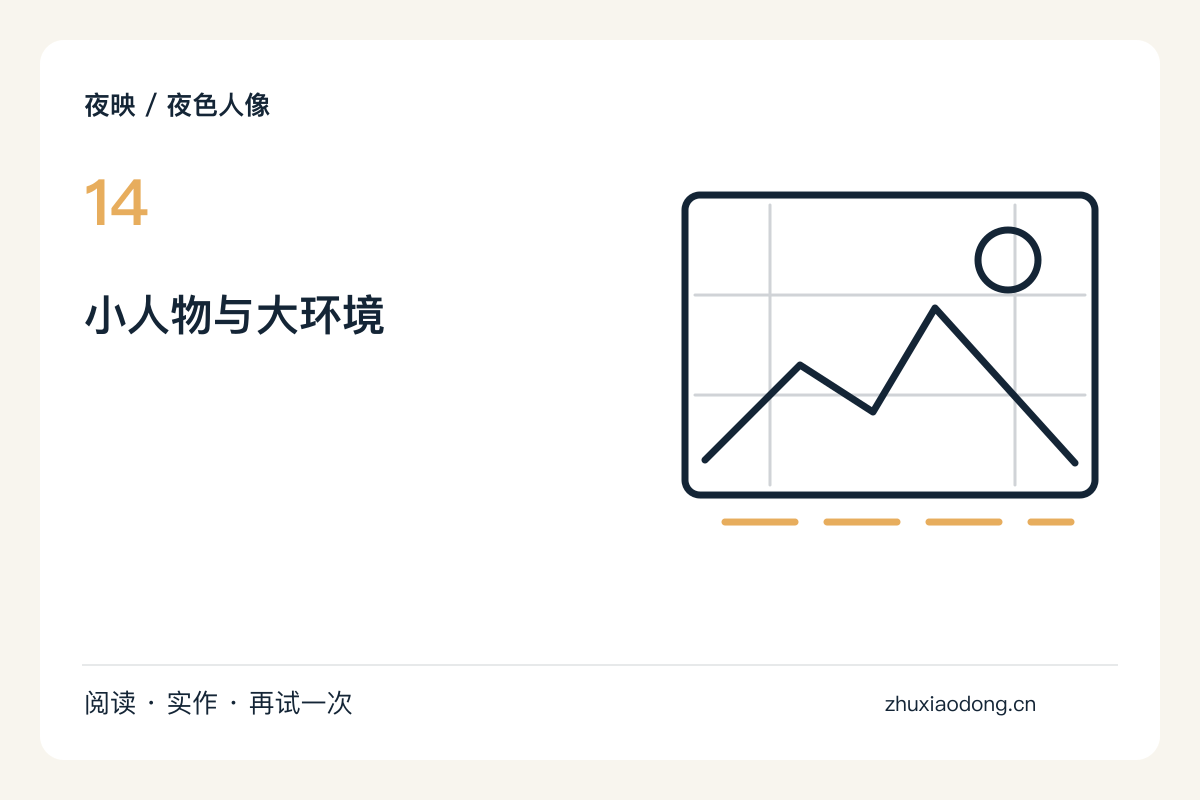 人物只占画面十分之一的环境人像练习主题图解